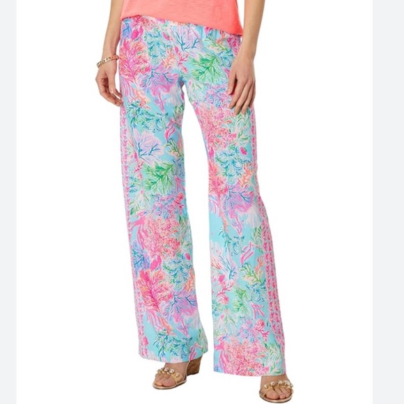 Lilly Pulitzer Colorful Wide Leg Pants - Picture 15 of 16